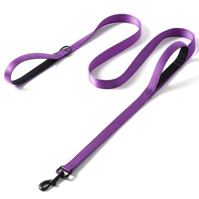 1.2m / 1.5m / 1.8m Double Handle Heavy-Duty Nylon Dog Leash