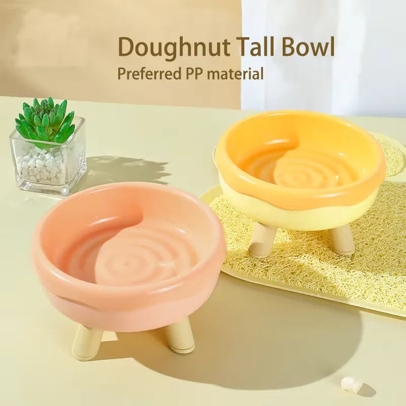 Four-Legged Pet Bowl Stylish Feeder for Cats & Small Dogs