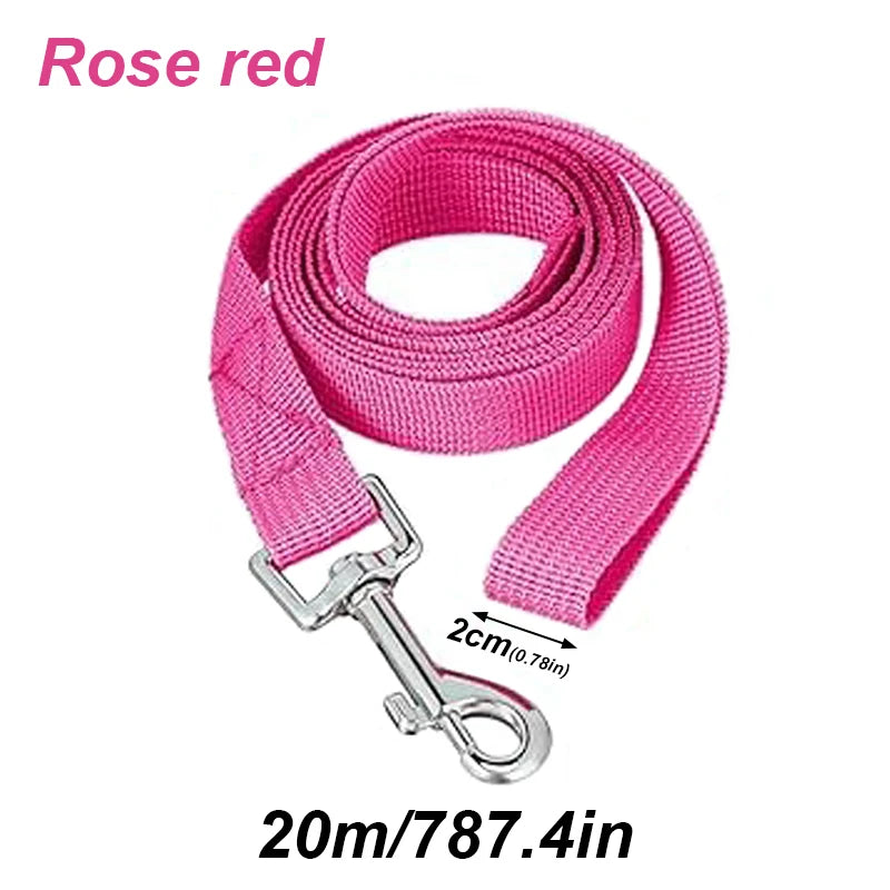 20m Long Solid Color Polypropylene Dog Leash