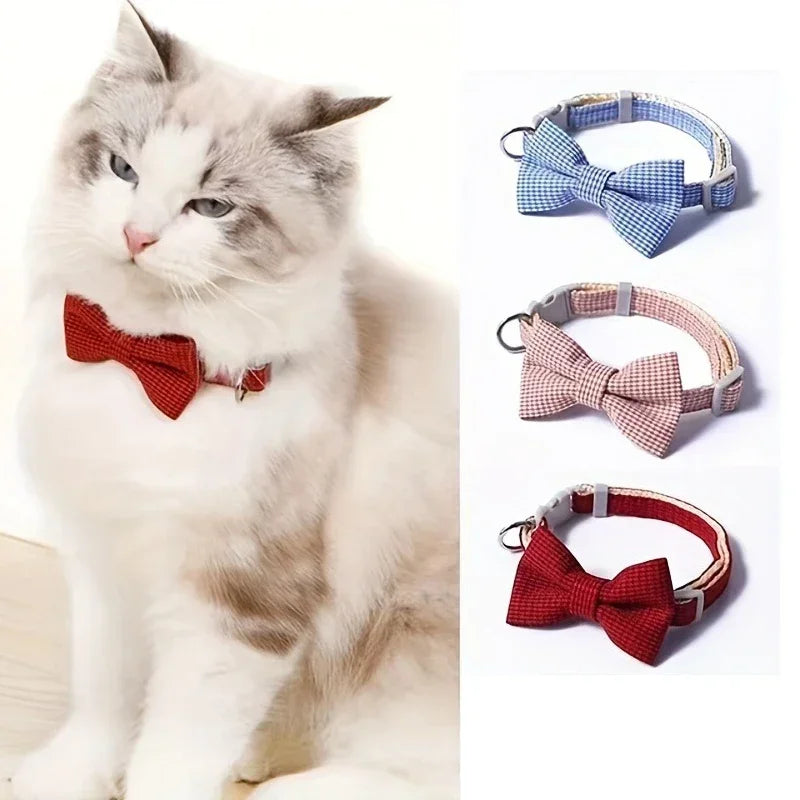 Bow Tie Stylish Necklace Adjustable Cute Cat Collar