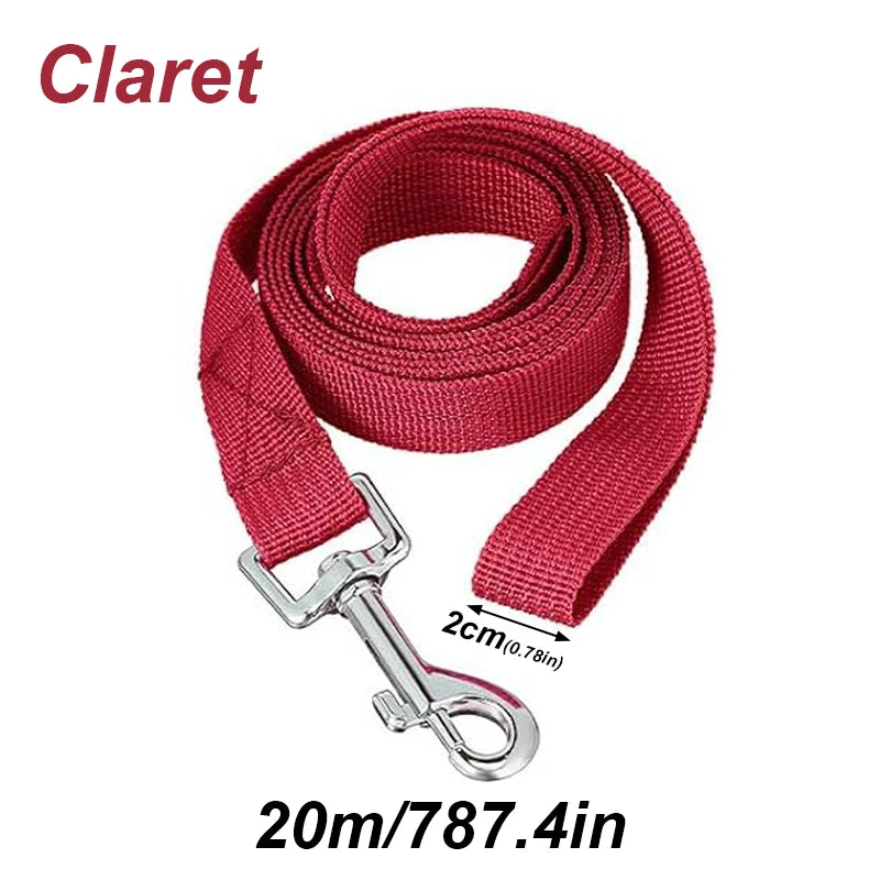 20m Long Solid Color Polypropylene Dog Leash