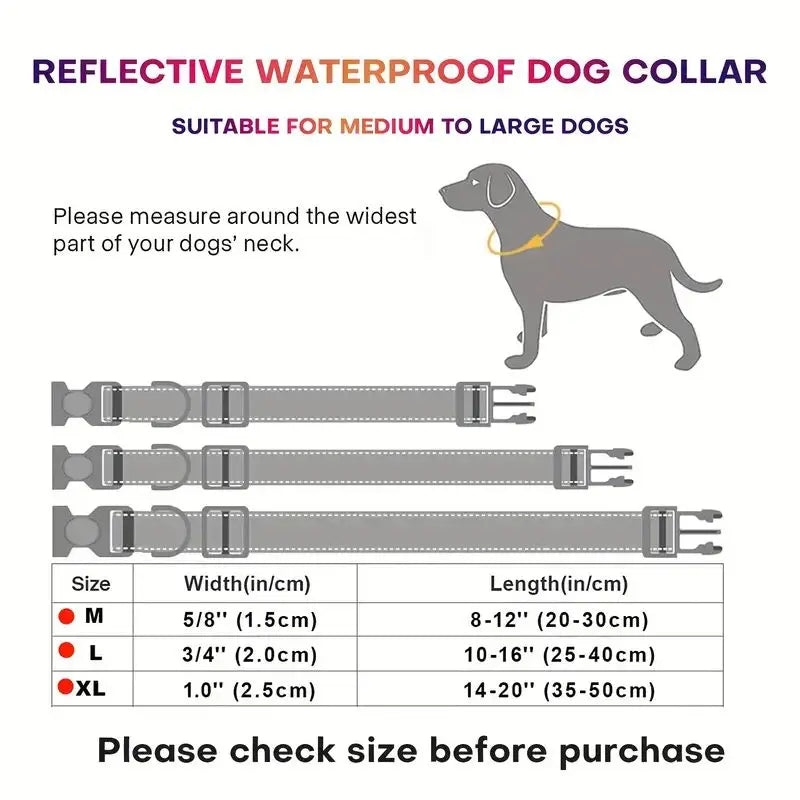 Adjustable, Soft, and Easy-to-Clean Waterproof PVC Dog Collar