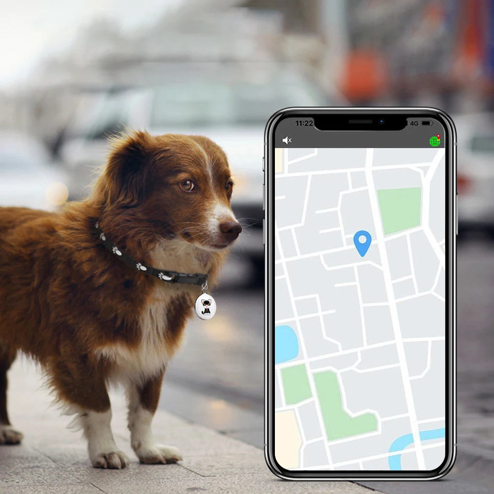 Pet GPS Tracker Mini Bluetooth Locator for Dogs & Cats