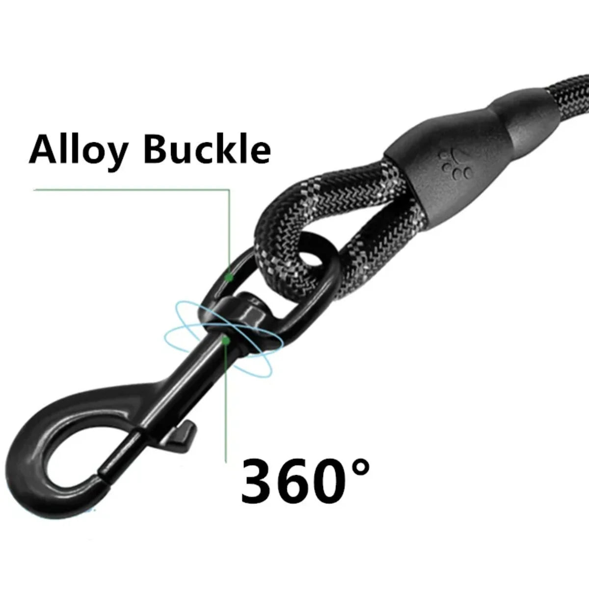 Heavy-Duty Control Lead Short Reflective Dog Leash