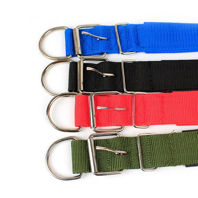 Adjustable Durable Solid Nylon Dog Collar