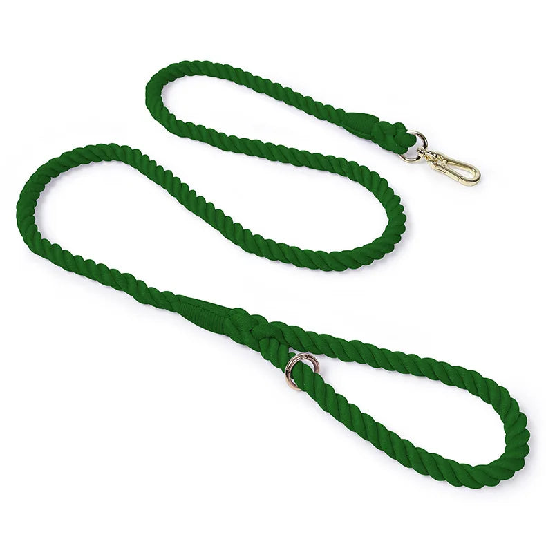 Multi-Function Hand-Woven Gradient Dog Leash