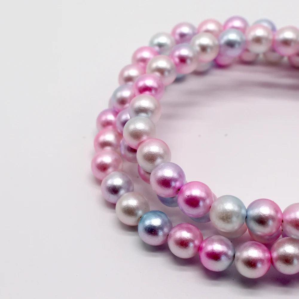 Imitation Pearl Wire Rope Lead Exquisite Handmade Beaded Dog Leash