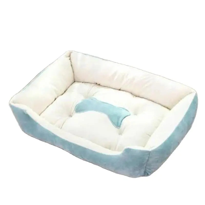 Cute Bone-Shaped Kennel with Thickened Sleeping Mat