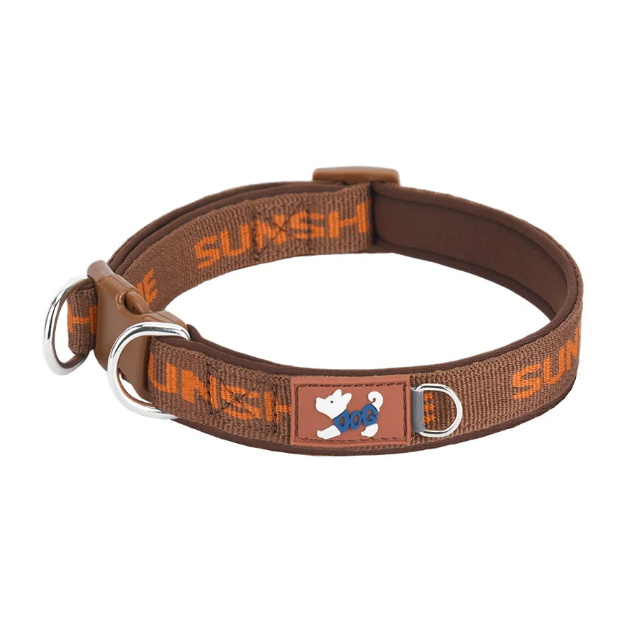 Dog Collar Adjustable, Colorful Prints with Metal D-Rings