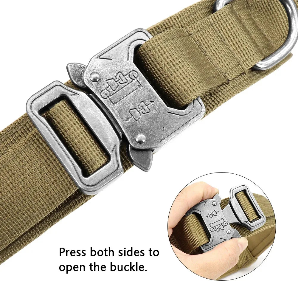 Durable Military Adjustable Tactical Dog Collar