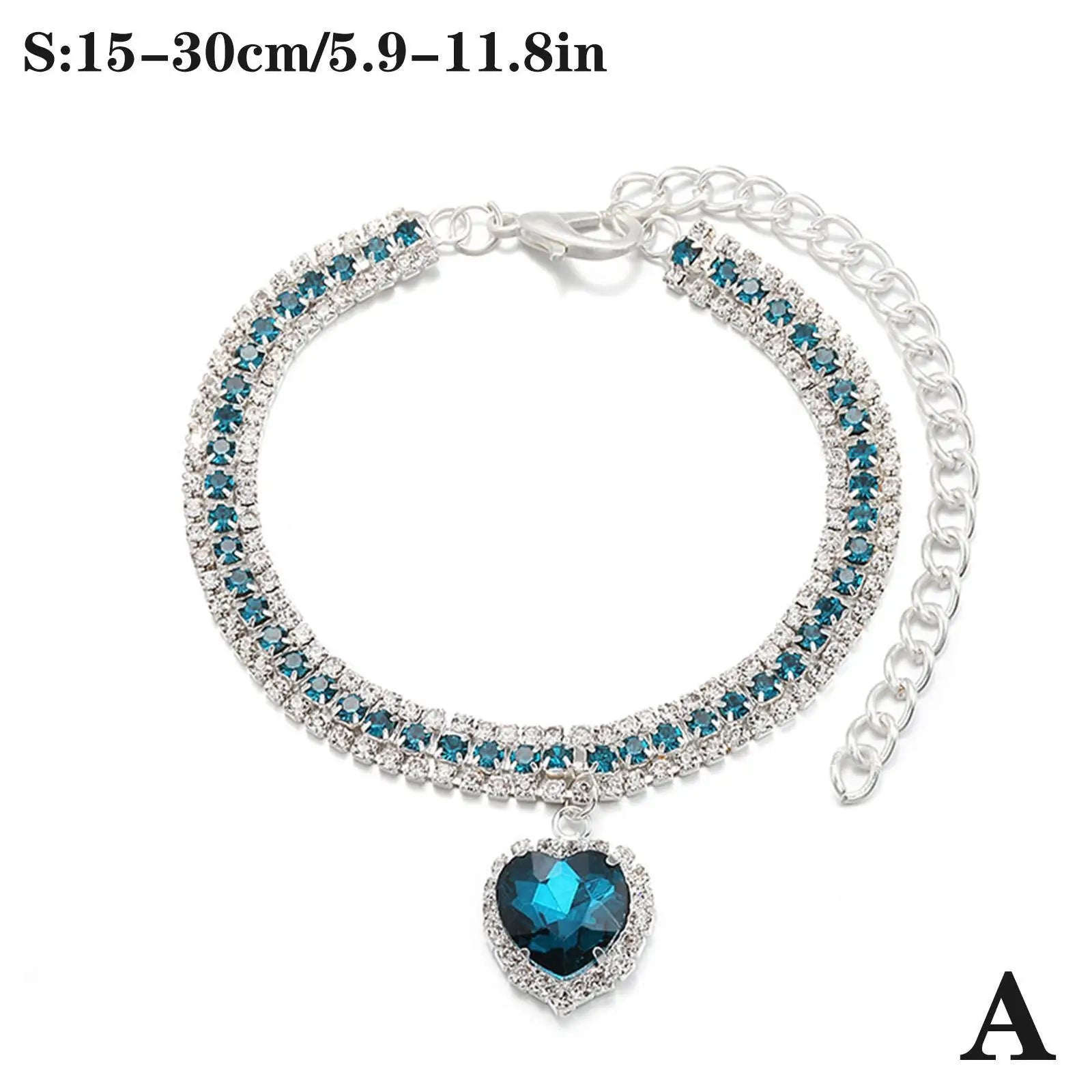 Crystal Pendant Rhinestone Diamante Pet Collar