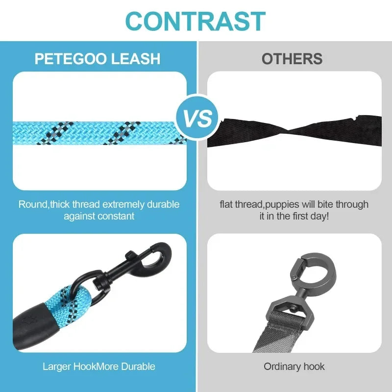Heavy-Duty Pull & Tow Lead Strong Reflective Dog Leash