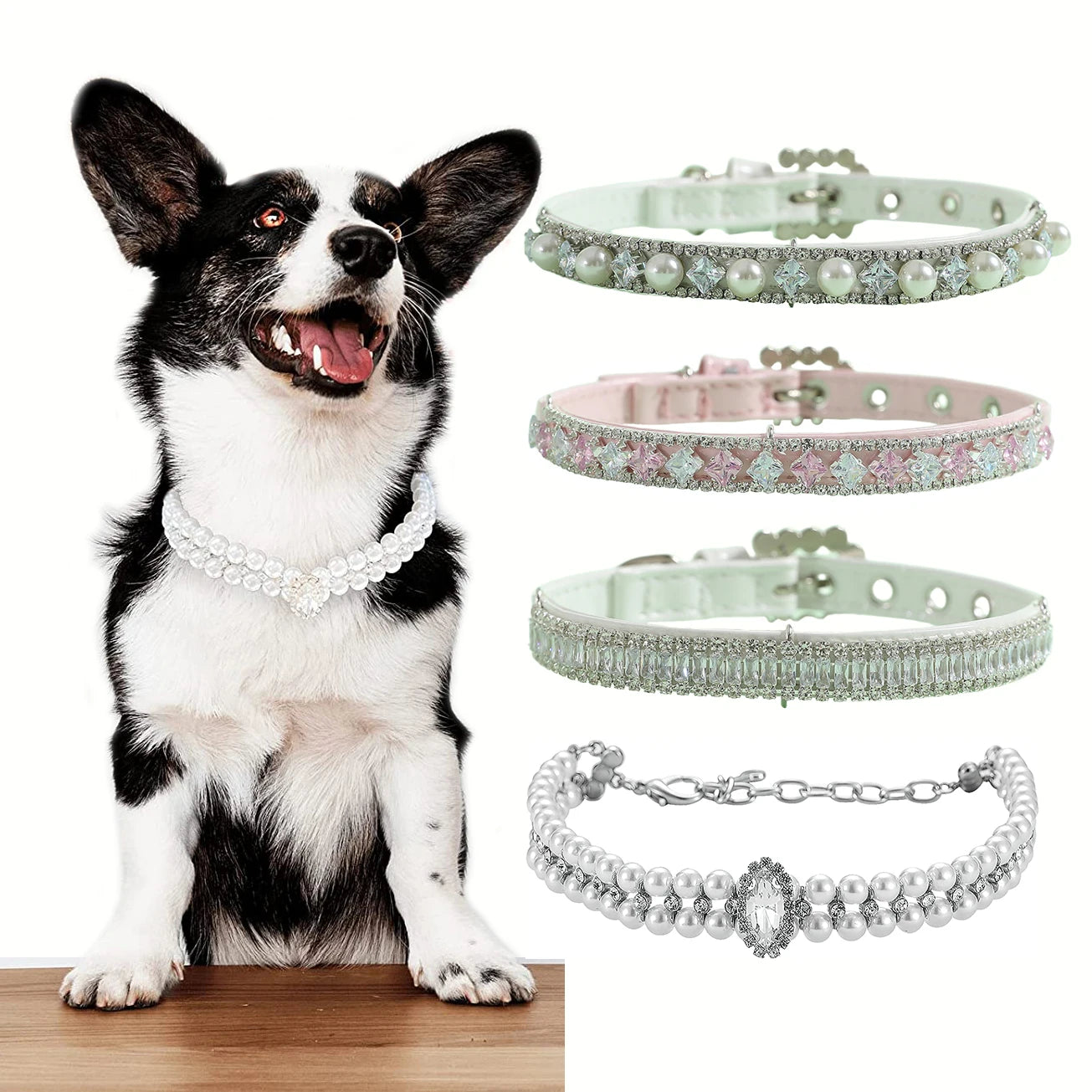 Princess Crystal Luxury Rhinestone Pet Collar
