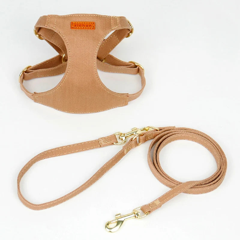 No-Pull XXS Puppy Harness Soft, Adjustable & Escape-Proof with Leash