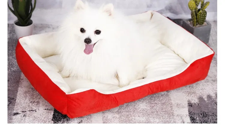 Cute Bone-Shaped Kennel with Thickened Sleeping Mat