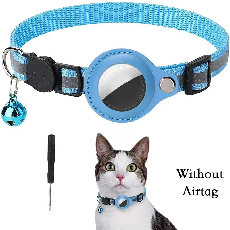 Anti-Lost Reflective Air Tag Holder Cat Collar