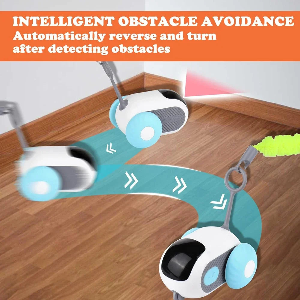 Smart Cat Toy Car 2 Modes, Remote Control for Interactive Play & Training