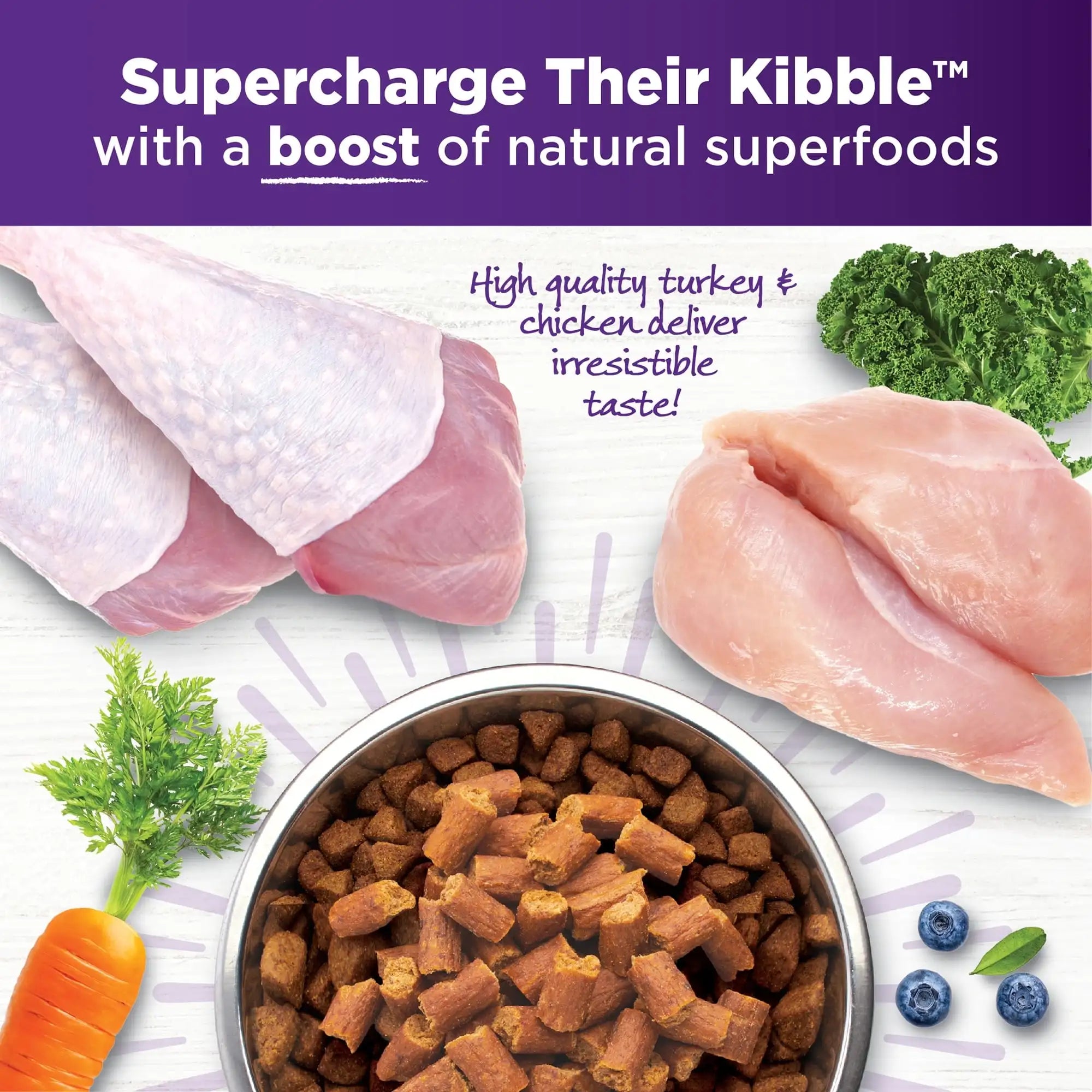 Tender Turkey & Chicken Toppers, 8 oz Bag Wellness Bowl Boosters