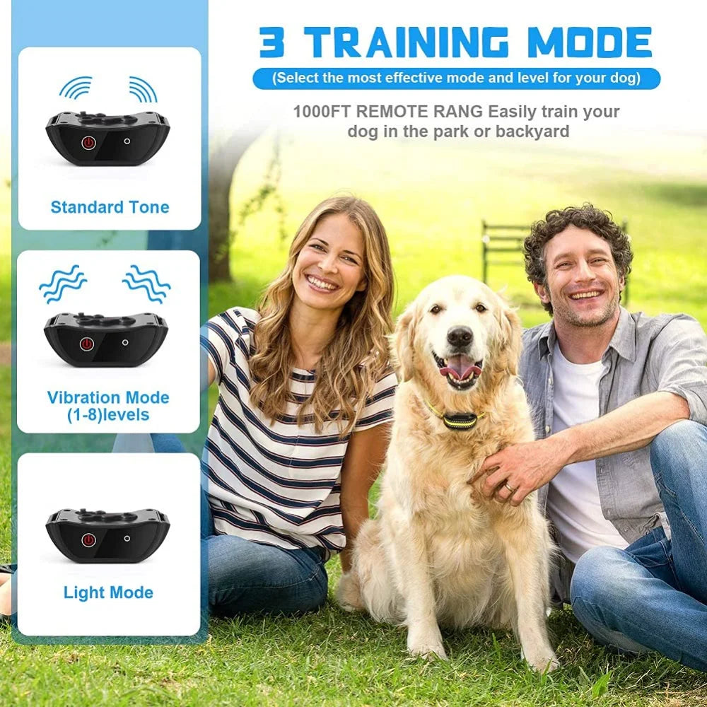 Smart Dog Training Collar Remote Control, Rechargeable & Waterproof