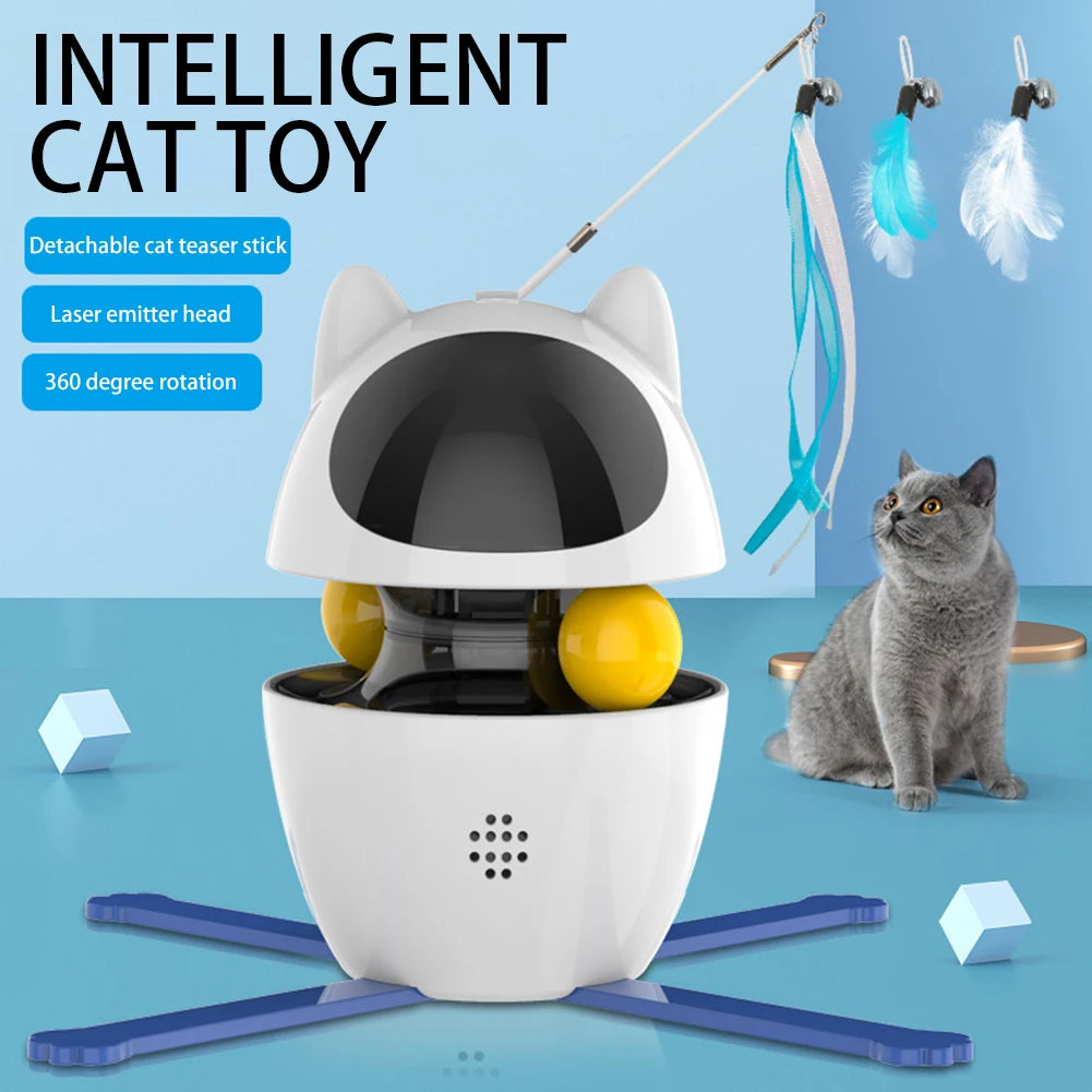 Smart Cat Activity Station Electronic Feather Toy for Indoor Play
