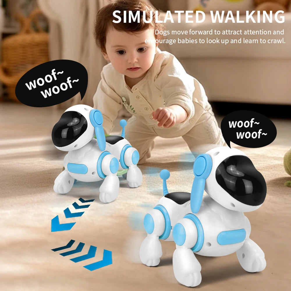 Smart Robotic Dog Interactive Toy with Lights, Sounds & Music