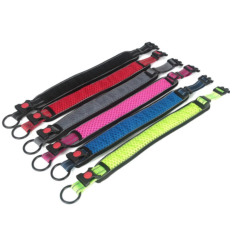 Soft Neoprene Padded Breathable Adjustable Reflective Dog Collar