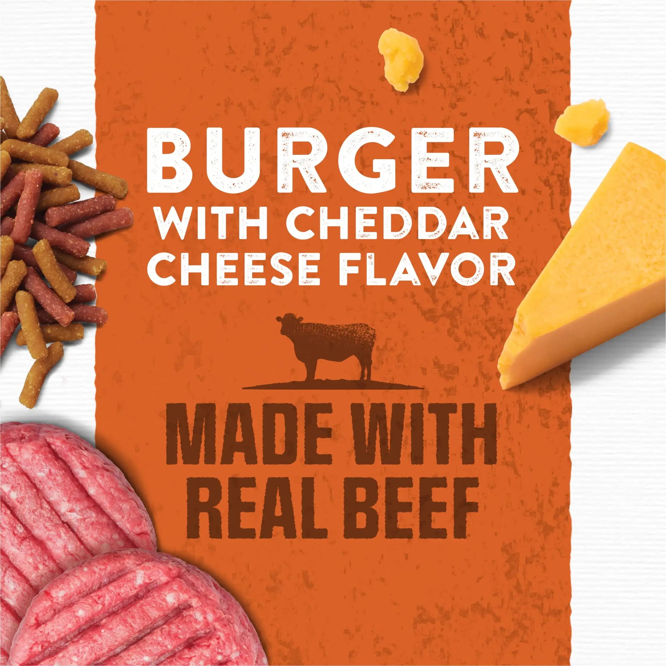Purina Dog Food, Soft Beef & Cheddar Burger, 6 oz Pouch, 36 Count