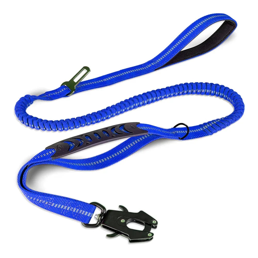 Reflective, Shock-Absorbing No-Pull Tactical Bungee Dog Leash