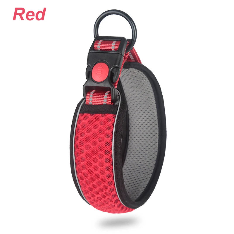 Soft Neoprene Padded Breathable Adjustable Reflective Dog Collar