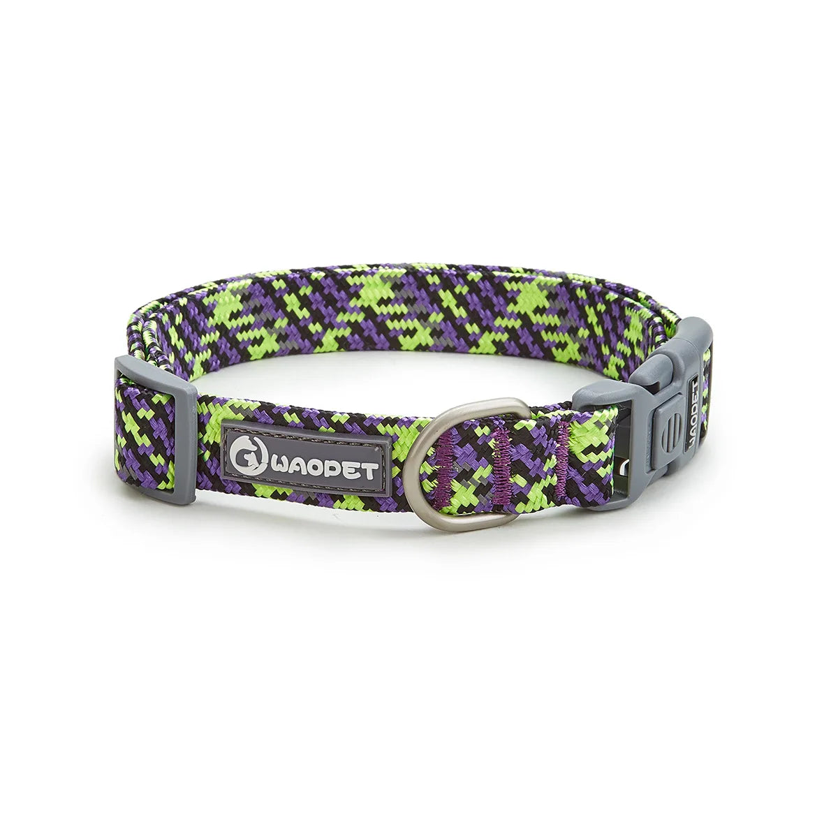 Adjustable with Metal & Quick-Release Buckle Reflective Nylon Dog Collar