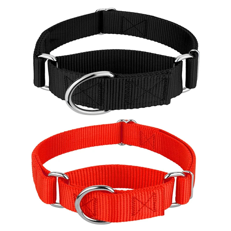 Adjustable Nylon Training Heavy-Duty Martingale Dog Collar