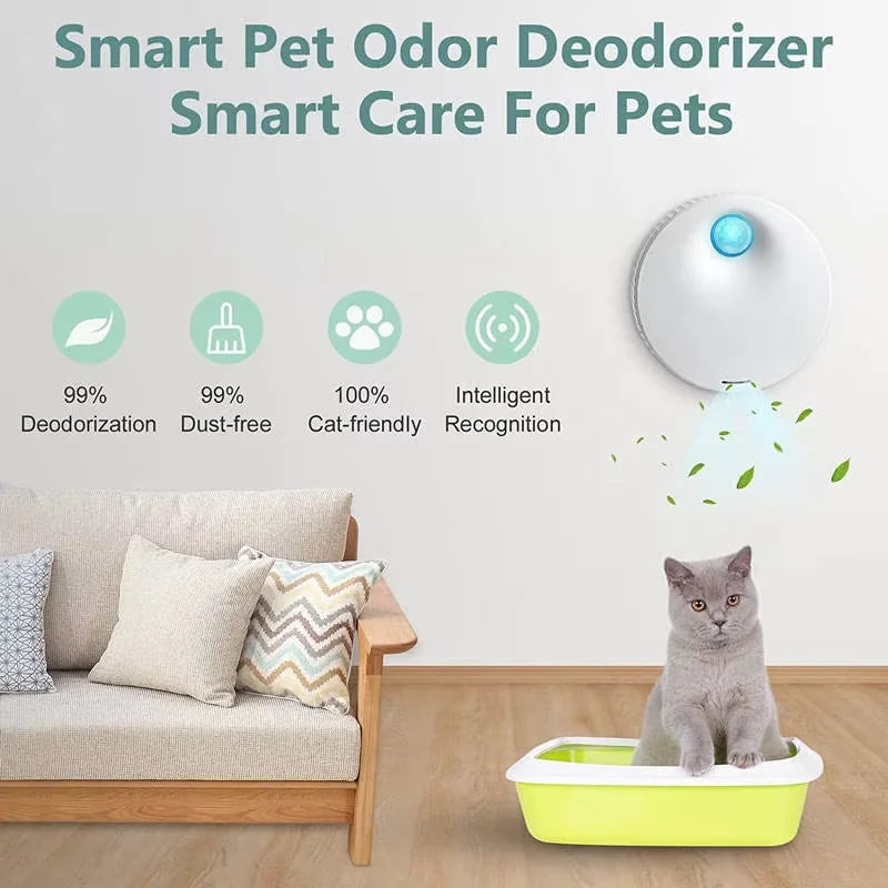 Smart Cat Odor Purifier Litter Box Deodorizer Replacement for Pets