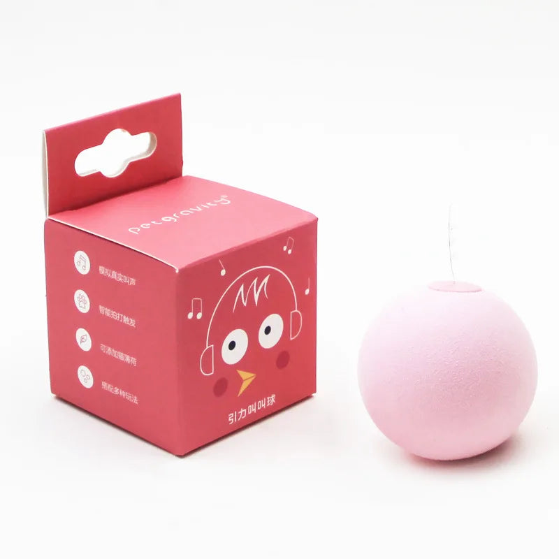 Electric Catnip Plush Ball Interactive Squeaky Toy for Kittens