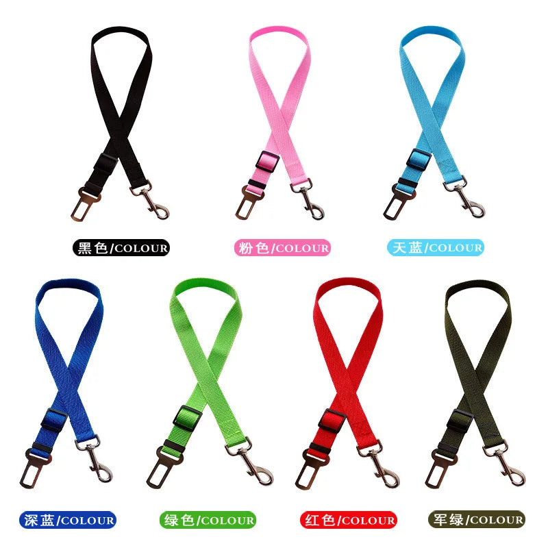 Car Seat Harness for Pets Adjustable Strap for Dogs & Cats