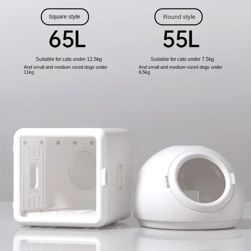 Smart Pet Drying Box Auto Temp Control, Water Sterilization for Cats & Dogs