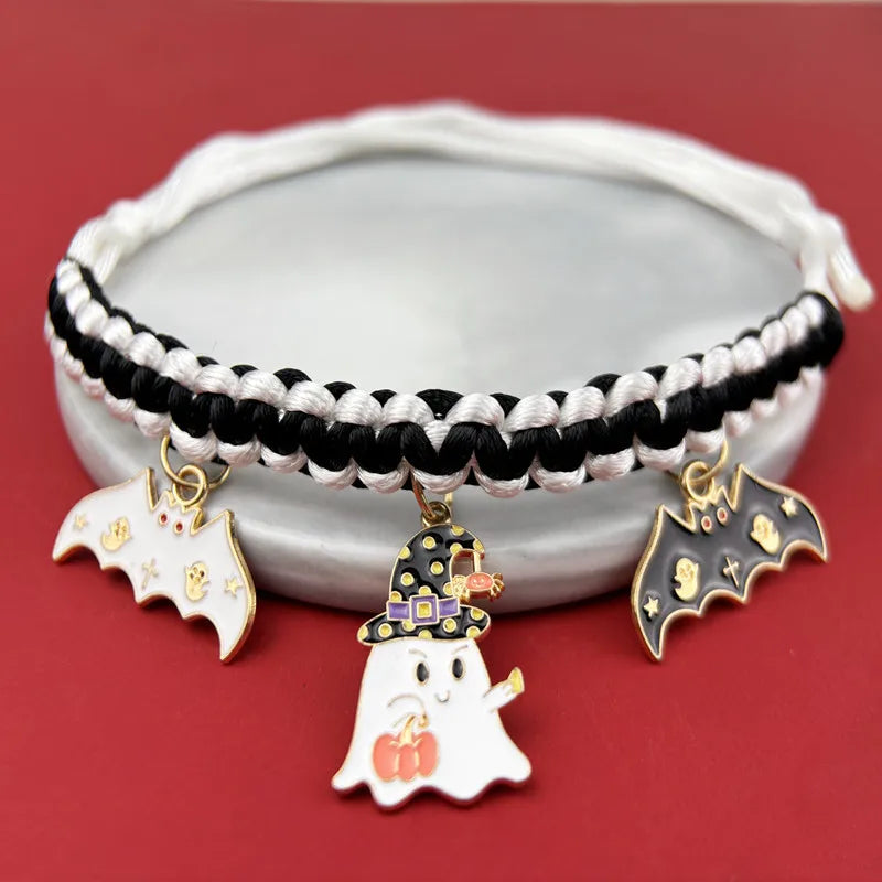 Hand-Woven Halloween Breakaway Pet Collar