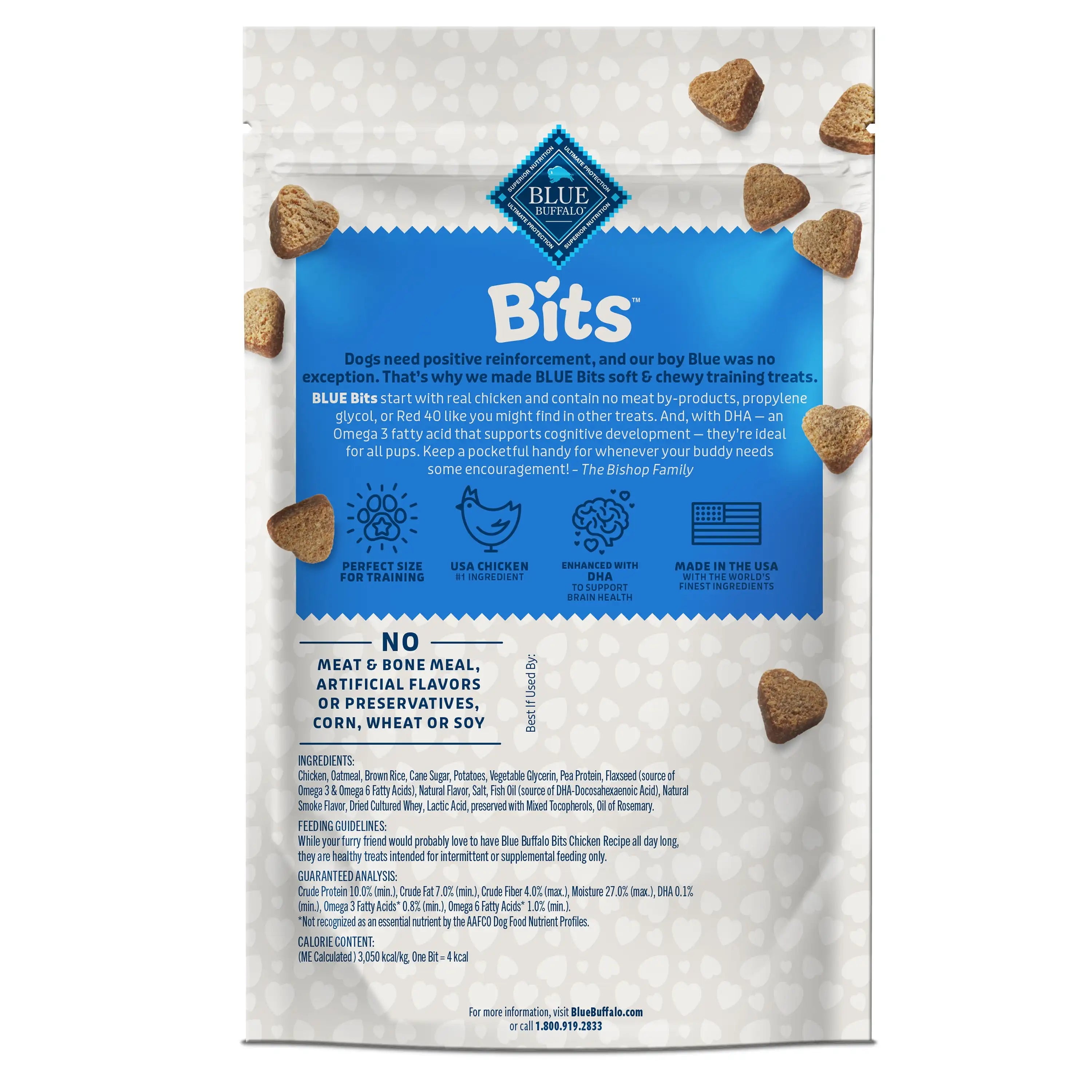 11 oz Bits Soft Dog Training Treats with DHA