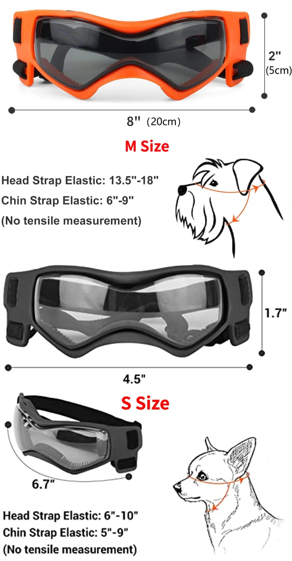 Pet UV Protection Goggles Adjustable Sunglasses for Dogs & Cats