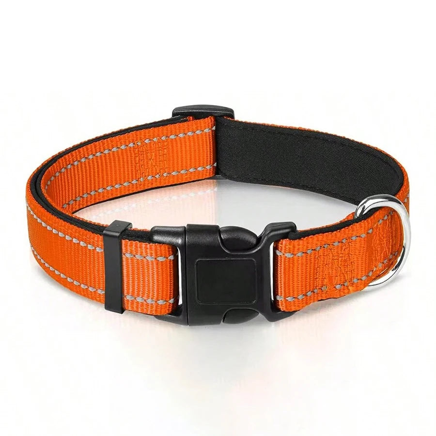 Soft Padded, Breathable Safety Adjustable Reflective Dog Collar