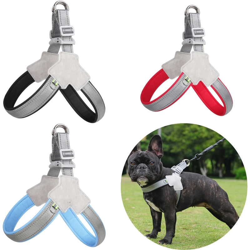 Pet Dog Harness No-Pull, Reflective Mesh for Small & Medium Dogs