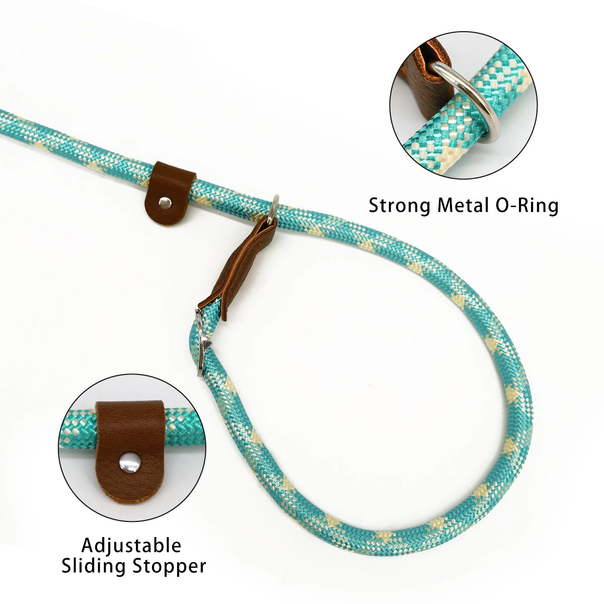 Durable Walking Lead Stylish Color-Matching Dog Leash