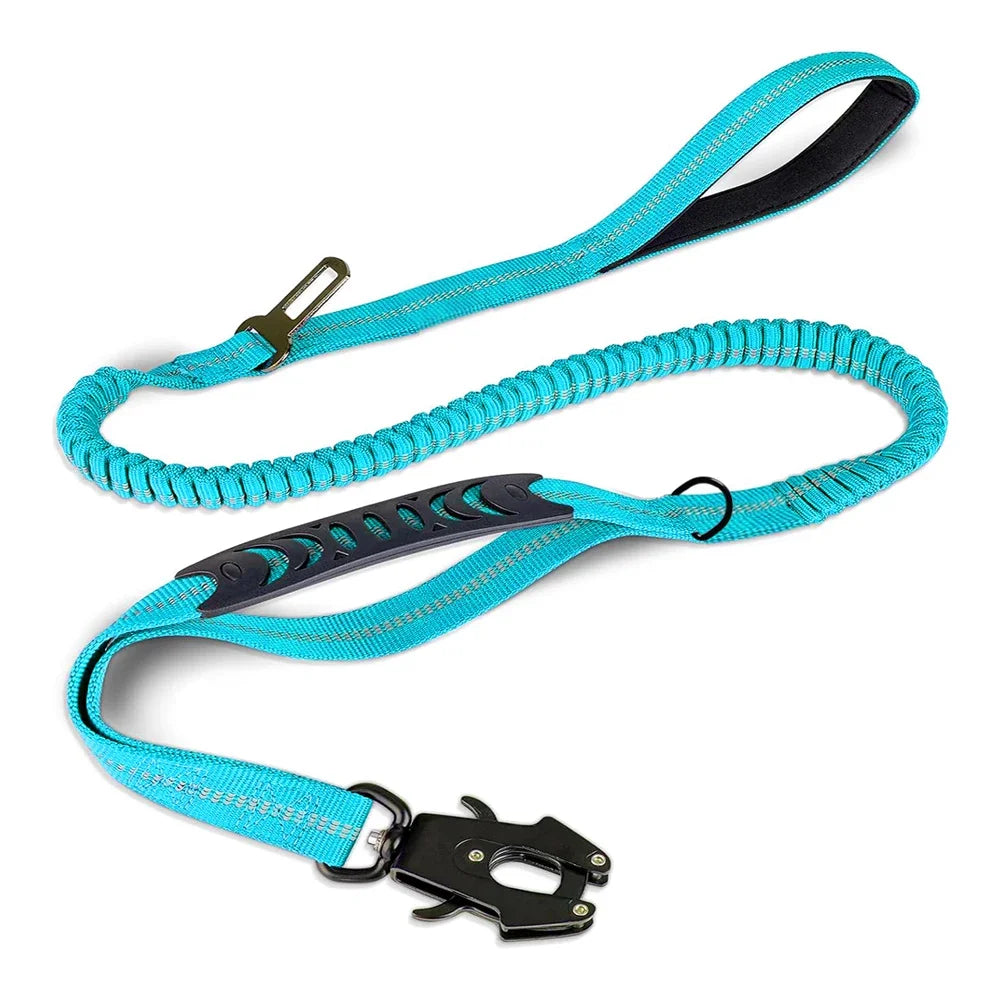 Reflective, Shock-Absorbing No-Pull Tactical Bungee Dog Leash