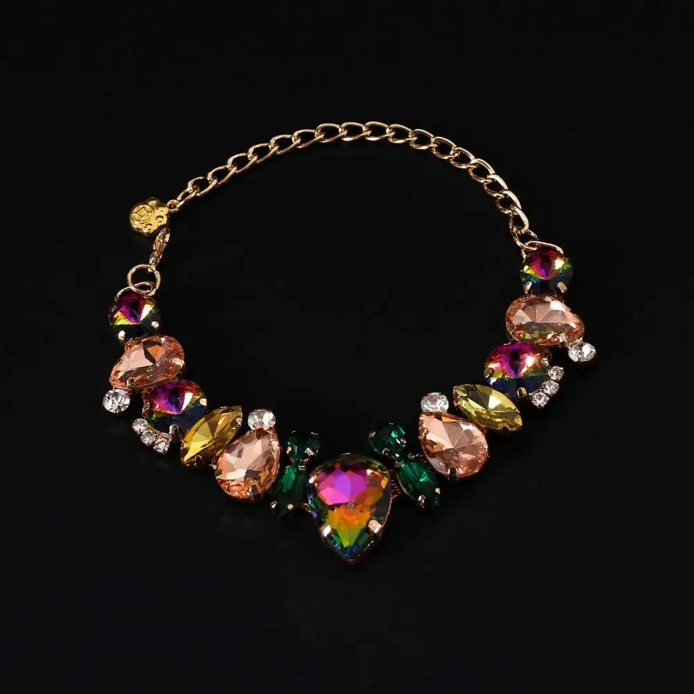 Adjustable Colorful Pearl Princess Rhinestone Cat Collar