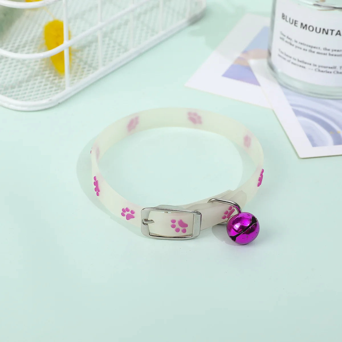 Glowing Anti-Loss Necklace Luminous Silicone Cat Collar