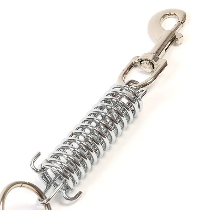 Durable Chew Spring Short Dog Leash with PU Leather Handle