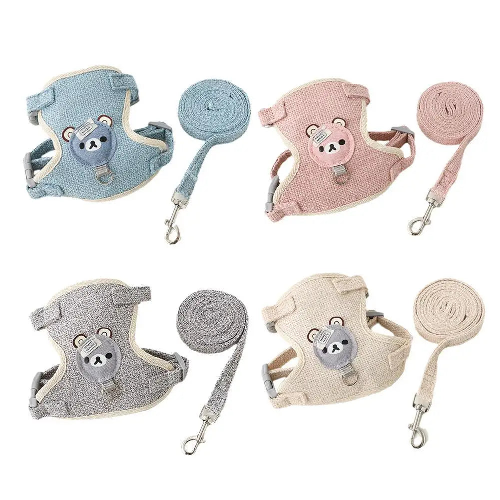 Comfortable Chest Strap Small Pet Vest Harness with Leash
