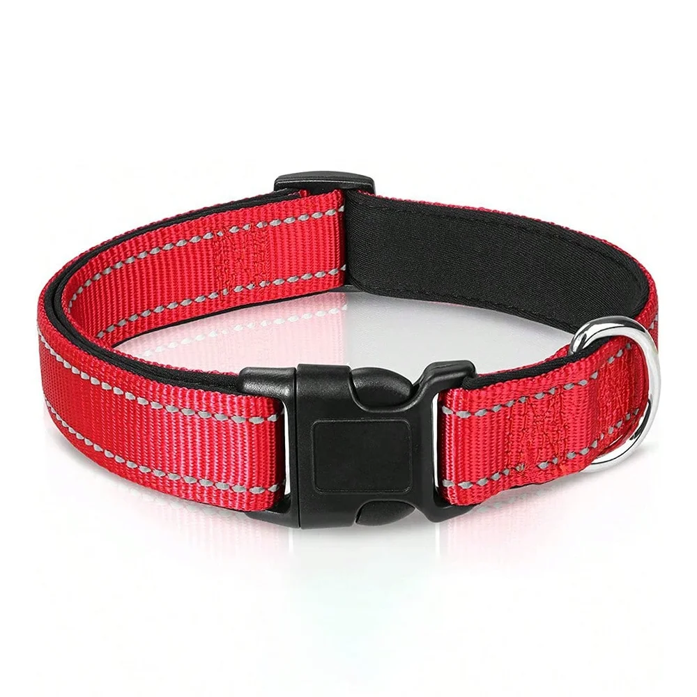 Soft Padded, Breathable Safety Adjustable Reflective Dog Collar