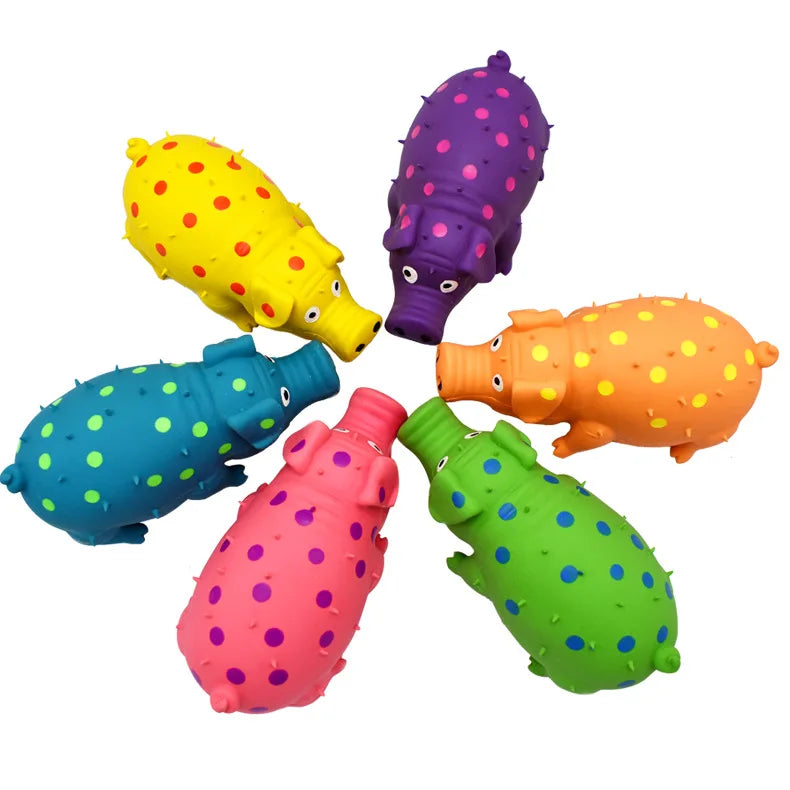 Squeaky Piggy Toy Bite-Resistant Chew Toy for Dogs & Puppies