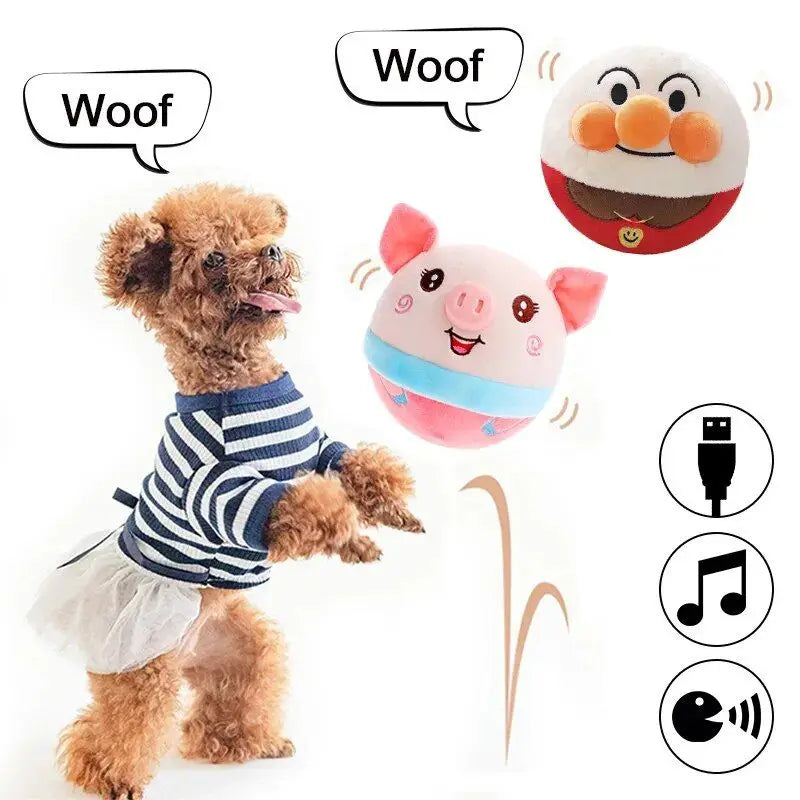 Smart Electric Cat Toy Interactive Bouncing Plush for Indoor Play
