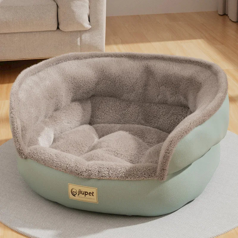 Thickened Velvet Nest All‑Season Plush Pet Sofa Bed